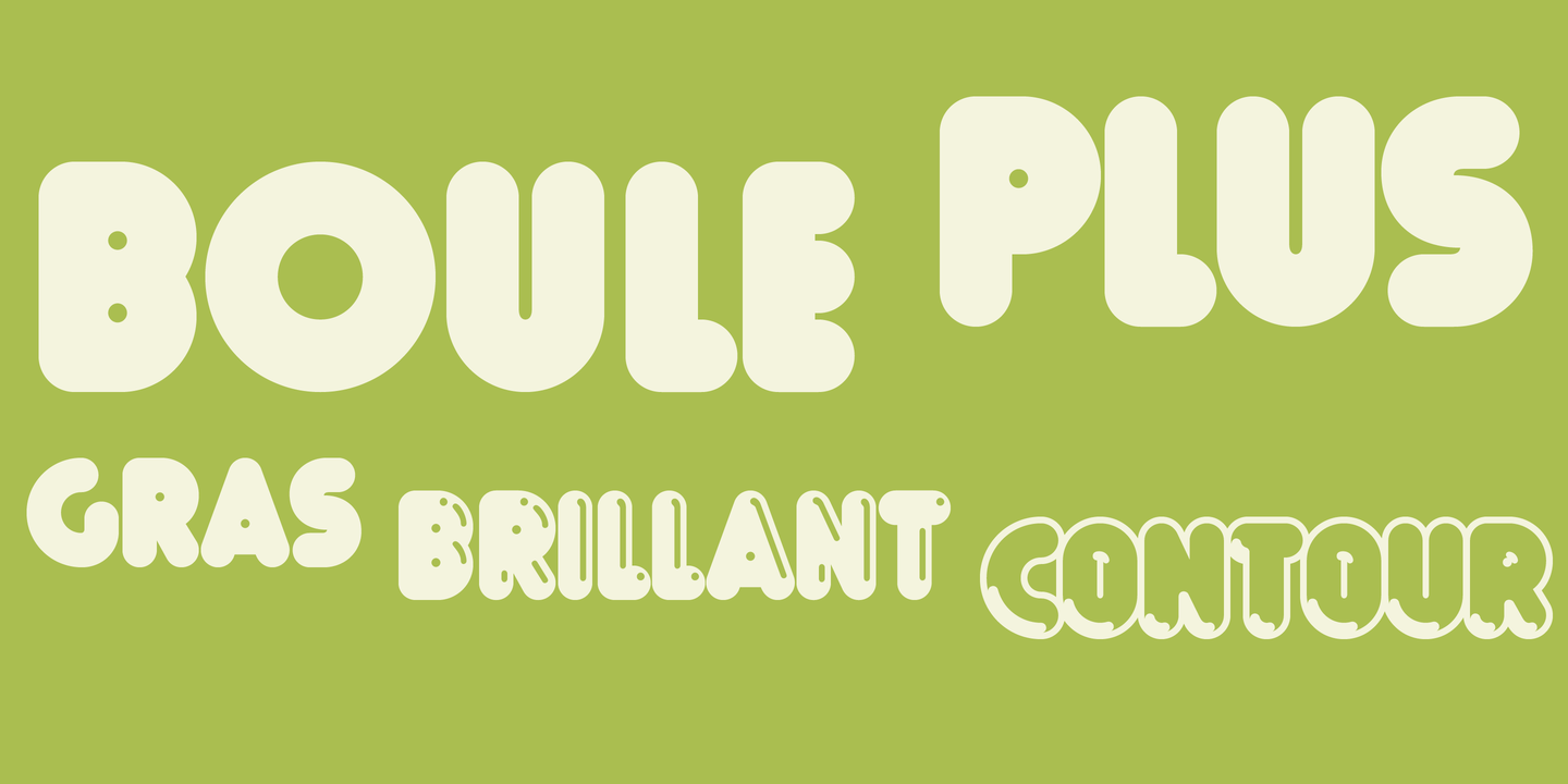 Przykładowa czcionka Boule Plus #5